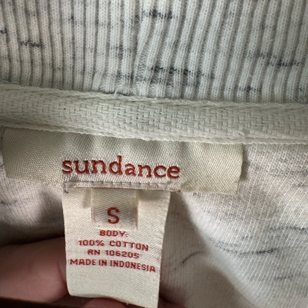 Sundance Sweater Cardigan Open Front Heather Cream Boho Causal Size Small Womens
